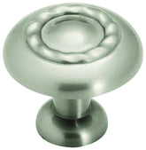 Amerock Inspirations Series TPK1585G10 Cabinet Knob, 1-1/16 in Projection, Zinc, Satin Nickel